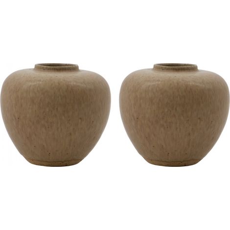 Lot de 2 vases en grès Tino (1/3)