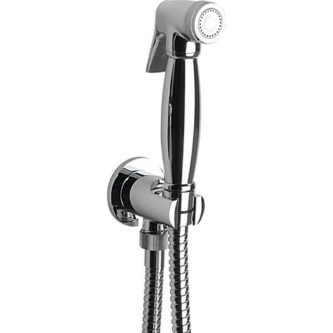 Sapho Reitano Rubinetteria Retro - Bidet-Brause mit Schlauch und Brausehalter, Chrom 9101 (1/5)