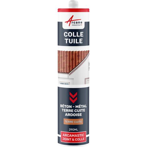 Arcane Industries – Mastic colle polymère hybride 290 ml – Pour tuiles, béton, terre cuite – Résistance UV, élasticité optimale – Application à +5°C à +40°C (1/5)