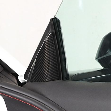 2 A-pillar trim covers for 20-23 Chevrolet Corvette C8 doors (1/4)