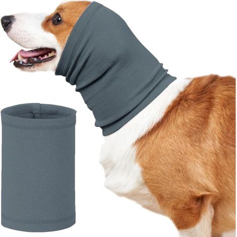 Sweat à Capuche pour Animal Compagnie Oreilles Silencieuses pour Chien Le Chat Couvre-Tête Apaisan Cache-Oreilles (Bleu, M)