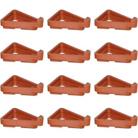 Support Triangulaire Pour Pots De Fleurs - 12 Pieds En Resine - Pour Plantes Interieur Et Exterieur - Lot De 12 (1/5)