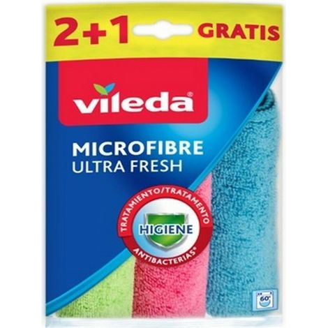 Bayeta microfibra Vileda 167602 Microfibra 3 Piezas (3 Unidades)