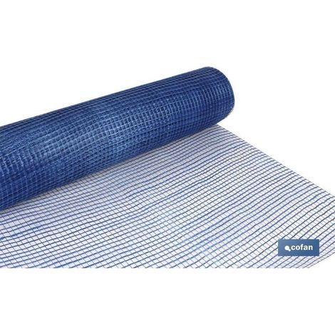rollo de 1x10 m malla de fibra de vidrio 10x10 mm revocos mortero (1/2)