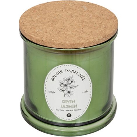 Bougie Parfumée "Hapo" 500g Divin Jasmin (1/4)