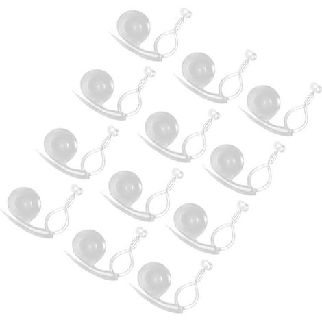 Crochets de fixation pour plantes grimpantes (20 pièces) en plastique blanc (1/5)