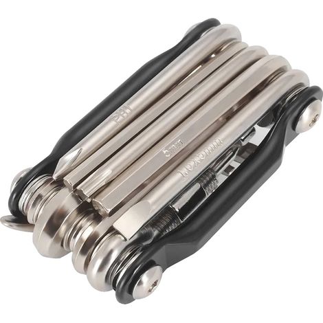 Outil Multi-usage pour Vélo, Fonctionnalité 11-en-1, Design Portable, noir (1/2)