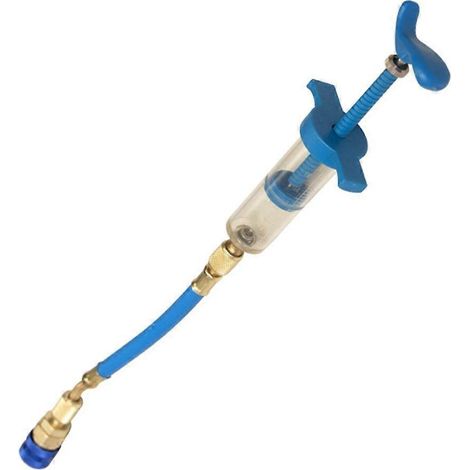 Injecteur d'huile/colorant pour climatisation automobile 1 once 1/4" Tube de remplissage de liquide de refroidissement de climatisation (1/5)