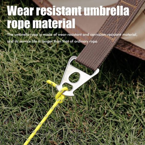 Set mit 4 reflektierenden Nylon-Zeltseilen mit Verstellsystem, für Campingzelte und Outdoor-Packungen (1/5)
