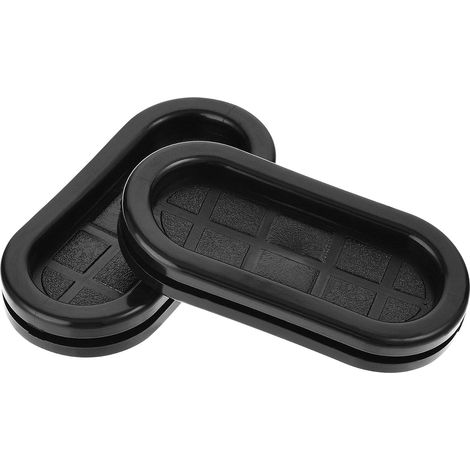 Passe Fil Caoutchouc Oeillet Ovale Double Face Support Dimension 45 x 20mm Passe câble Caoutchouc Protection 4pcs (1/5)