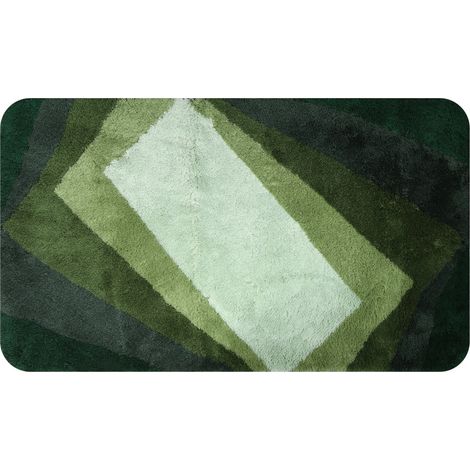 Alfombra de baño acrílica KALI 70x120cm Spirella Verde (1/5)