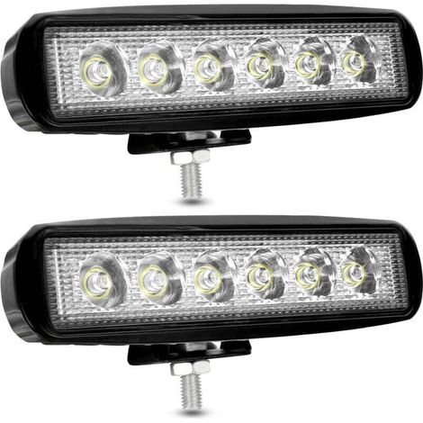 12V 18W LED-Arbeitsleuchte, LED-Scheinwerfer für Auto, 12V LED-Nebelscheinwerfer, 9200 lm Arbeitsleuchte für Auto, LKW, Traktor, SUV, Boot [2er-Pack] (1/5)