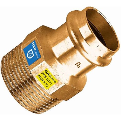 3/8x15mm Raccord en T mâle - Raccord combiné FRABO DVGW