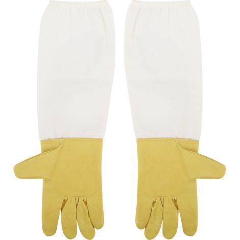Unisex-Imkerhandschuhe, bienen- und stichfest, lange Ärmel, professionelle Schutzausrüstung für Hände und Arme von Imkern (XXL) (1/5)