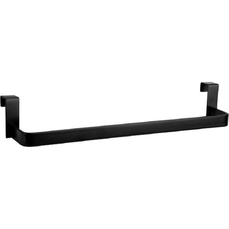 OXEN 326784 Toallero Lateral Colgar 29 cm para Mueble de Baño Fondo Reducido Negro Mate - ref: 326784