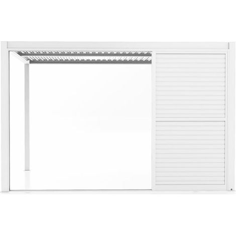 LAMM - laterale scorrevole con lamelle per pergola bioclimatica da 4 m (1/4)