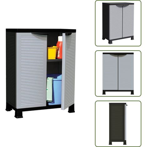 Kunststoffschrank 68x39x92 cm - Aufbewahrungsbox - Garderobe - Regal - Werkzeugschrank - Kunststoffeinrichtung