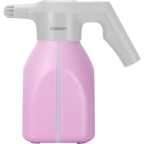 Irishom Aspersor eléctrico de jardín de 1,5 L, pulverizador para plantas de interior, regadera portátil con boquilla ajustable, dispositivo de riego automático. (1/5)
