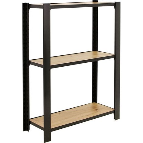 Estantería SIMONRACK Officlick 3/300 wood 800 antracita/roble nodi