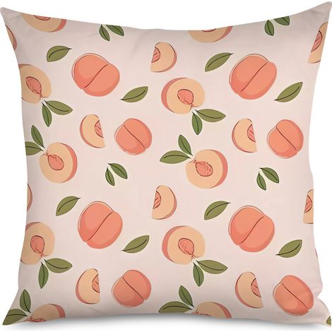 Housse de Coussin Décoratif Motif Pêche Chic (1/5)