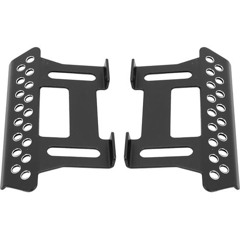 Plaque de pédale latérale en alliage d'aluminium pour SCX10, pièces détachées de voiture RC 1/10, noir (1/5)