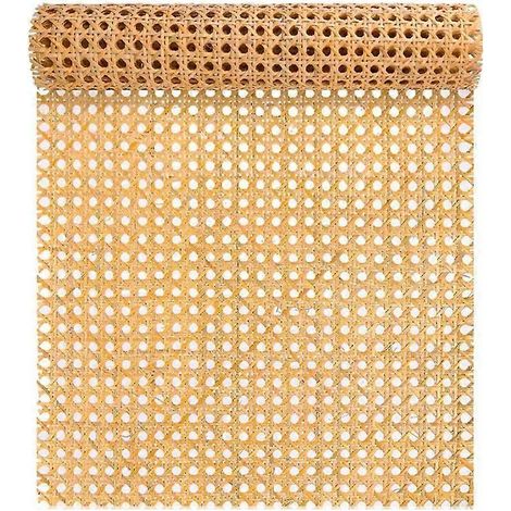 Sangle en rotin naturel de 16 pouces de large, rouleaux de sangle en rotin de 40 pouces (3,3 pieds) de long, compatible avec les meubles, les chaises, les armoires, les plafonds, etc. (1/5)