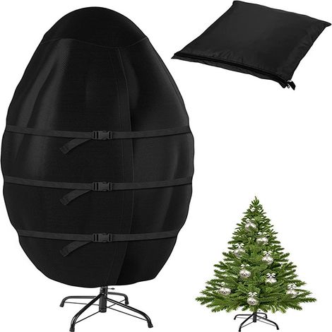 Sac de rangement vertical pour sapin de Noël (support non inclus) - Noir - 76 cm x 152 cm Décoration intérieure Petites décorations, Noir (1/5)