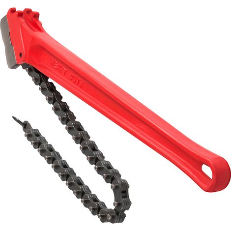 Mophorn Chiave a catena per tubi da 36 pollici, chiave a catena per filtro olio per impieghi gravosi, capacità da 4-1/2 a 7-1/2 pollici, lunghezza catena 760 mm (1/5)