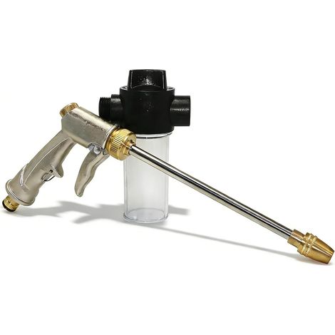 High Pressure Hose Nozzle with Tank Heavy Duty Garden Water Gun with Brass Nozzle Car Washing, Cleaning, Garden Irrigation and Lawn (1/5)