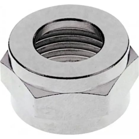 Écrou hexagonal 1/2", laiton nickelé