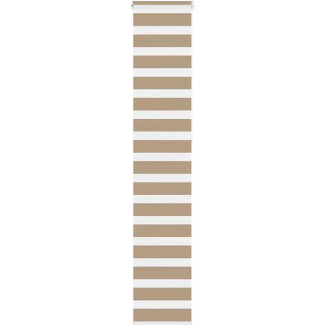 Doppelrollo Sandbraun 45x230 cm Stoffbreite 40,9 cm Polyester