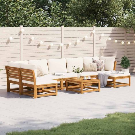 8-tlg. Garten-Lounge-Set mit Kissen Massivholz Akazie vidaXL (1/5)