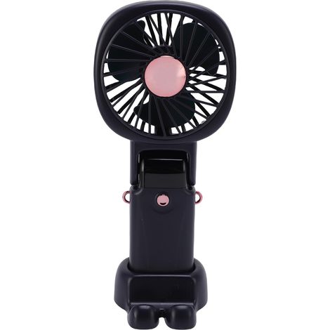 Ventilateur portable avec batterie externe, silencieux, à suspendre, USB, idéal pour les voyages et les activités de plein air (bleu). (1/5)