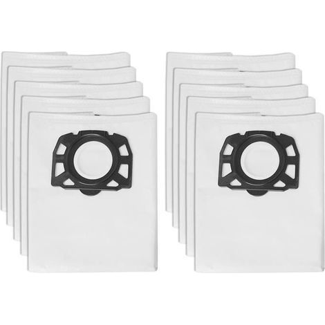 10 Ersatzbeutel für Kärcher Staubsauger MV4, MV5, MV6, WD4, WD5, WD6 (1/4)