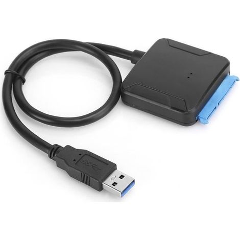 Quadratisches SATA-Kabel, SATA-auf-USB-3.0-Kabel (2,5/3,5 Zoll), quadratischer SSD-/HDD-Konverteradapter (1/4)