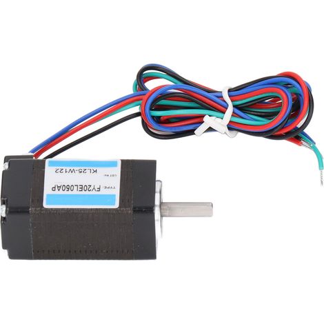 Stepper Motor 2 Phase 20mm 0.5A 1.8° Step Angle 4 Lead for 3D Printer CNC Machine