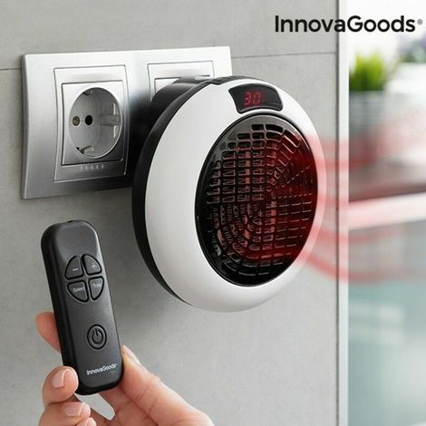 Keramikheizkörper für Steckdose mit InnovaGoods Fernbedienung 600W
