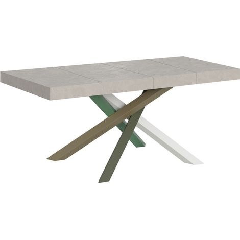 Tavolo allungabile 140/244x90 cm Volantis Premium cashmere gambe multicolore 4/A (1/5)