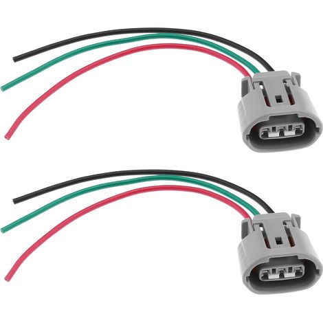 Lot de 2 connecteurs d'alternateur à 3 Broches 6189-0443 - Compatible avec - Connecteur d'alternateur - Prise à 3 Broches précâblée (1/5)