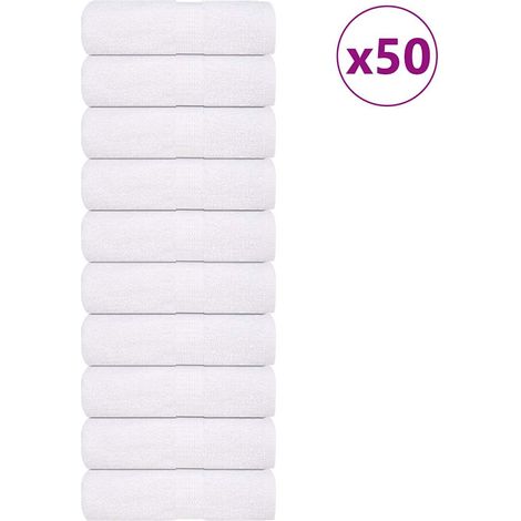 Serviettes d'invités FROGN, 50 pièces, blanches, 30x50 cm, 360 g/m² (1/5)