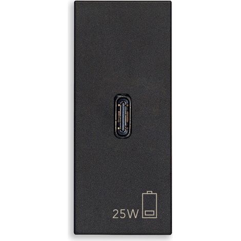 VIMAR - 30292.C25G Alimentatore USB C PD 25W nero