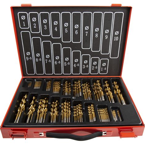Coffret de forets RS PRO HSS 1mm à 10mm, 170 pièces ( Prix pour 1 )