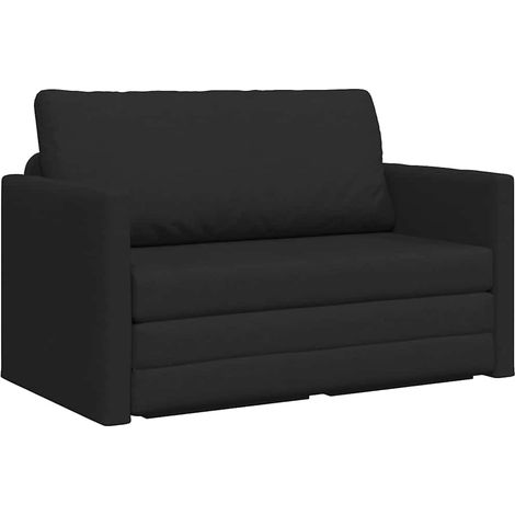 Canapé Sofa-Lit 110cm Noir tissu