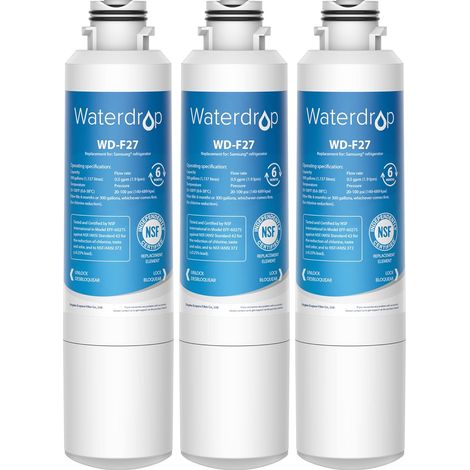 Waterdrop WD-F27 Filtre à Eau du Réfrigérateur, Compatible avec Samsung® DA29-00020B, HAF-CIN EXP, DA29-00020A (3) (1/5)