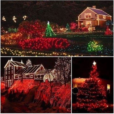 Guirlande Lumineuse, 20 m, Décor Jardin, Terrasse, Extérieur, Balcon, Mariage, Noël, Fête, Patio, Clôture, Intérieur, Chambre, Allée, Sapin, Ambiance Romantique (1/4)