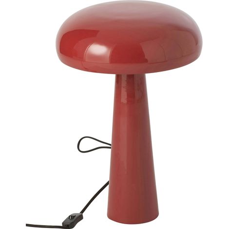 Lampe de table rouge en fer au style pop - rouge foncé (1/4)