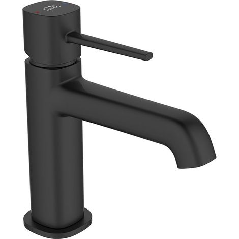 Batteria lavabo da appoggio con scarico clic-clac – design moderno, finitura nero opaco