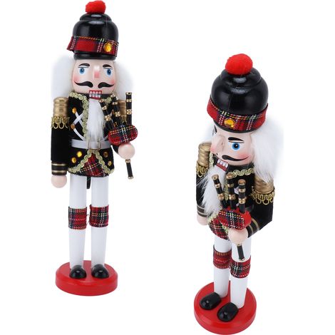 Marionnette Casse-Noisette Soldat, Ornement décoratif de Noël pour cave à vin 1410A (1/5)