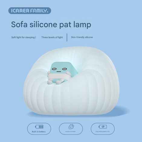 Lampe de chevet décoration de bureau, veilleuse pour canapé, en silicone, jolie veilleuse, chambre à coucher (1/5)