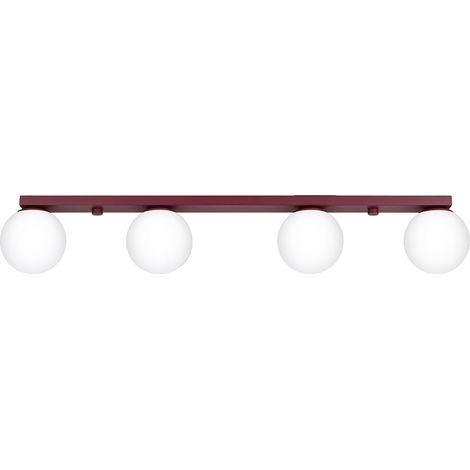 Deckenleuchten Yoli burgund 4xG9 88cm Stahl Sollux (1/5)